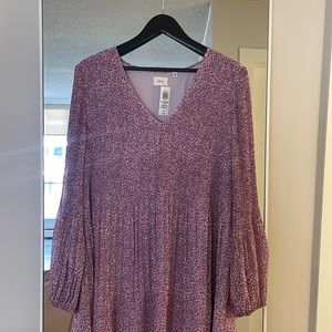 NWT Aritzia Wilfred Daydreamer V-neck Dress size Large